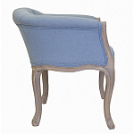 Кресло низкое в стиле прованс Louis French Armchair light blue flax варинант исполнения - 1 | Loft Concept в Тюмени