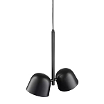 Подвесной светильник черный с 2-мя плафонами Pendant lamp Black варинант исполнения - 3 | Loft Concept в Тюмени
