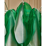 Люстра из стеклянных зеленых лепестков Petalled Illuminator варинант исполнения - 7 | Loft Concept в Тюмени