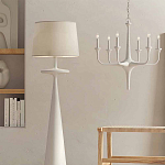 Торшер белый с фигурным каркасом Bleached Element варинант исполнения - 3 | Loft Concept в Тюмени