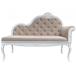 Рекомье со спинкой в стиле прованс Montmartre Provence Ottoman варинант исполнения - 1 | Loft Concept в Тюмени