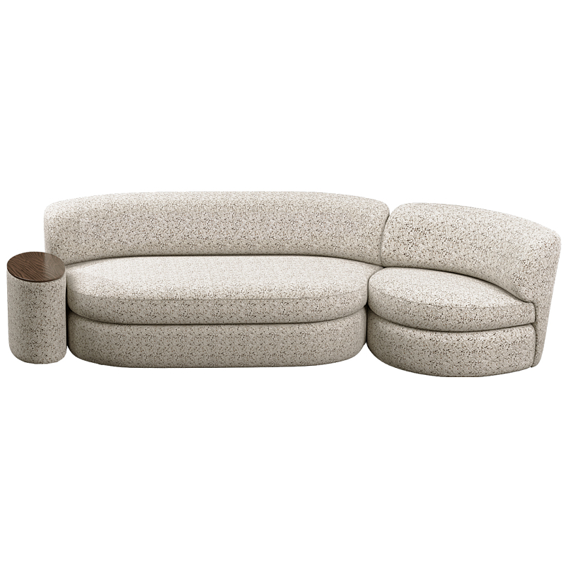 Диван модульный со столиком Ulysses Молочный Орех в Тюмени | Loft Concept 