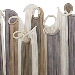 Настенный декор с бахромой белого и бежевого цвета Abstraction I варинант исполнения - 1 | Loft Concept в Тюмени