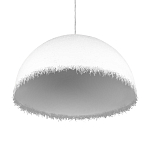 Подвесной светильник в форме купола белого цвета с ажурной бахромой Tactile Line варинант исполнения - 6 | Loft Concept в Тюмени