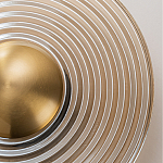 Бра с янтарным стеклянным диском и золотистыми акцентами Savio Glass Disc варинант исполнения - 5 | Loft Concept в Тюмени