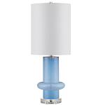 Настольная лампа из стекла с высоким абажуром Column варинант исполнения - 3 | Loft Concept в Тюмени