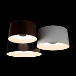 Потолочный светильник с 3-мя цилиндрическими абажурами черного белого и коричневого цвета Urban Dome варинант исполнения - 4 | Loft Concept в Тюмени