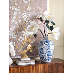 Ваза фарфоровая с узким горлышком и синими цветочными мотивами Independence варинант исполнения - 4 | Loft Concept в Тюмени