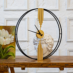 Часы настенные круглые из металла Mirror Tower Clock варинант исполнения - 3 | Loft Concept в Тюмени