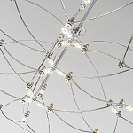 Люстра подвесная с тонкой металлической конструкцией цвета хром Quasar варинант исполнения - 5 | Loft Concept в Тюмени