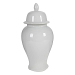 Ваза белая с крышкой однотонная Chinoiserie Ceramics варинант исполнения - 8 | Loft Concept в Тюмени