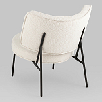 Мини-кресло District Lounge букле белый варинант исполнения - 3 | Loft Concept в Тюмени