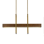 Люстра линейная прямоугольная Wooden Straight Shapes варинант исполнения - 2 | Loft Concept в Тюмени