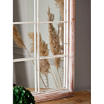 Зеркало-окно настенное в венецианском стиле с деревянной рамой бежевого цвета Venetian Smooth варинант исполнения - 6 | Loft Concept в Тюмени