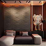 Гипсовая 3D панель с принтографией PM-04 варинант исполнения - 1 | Loft Concept в Тюмени