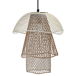Подвесной светильник Beige Gold Mesh Tube Lampshade Hanging Lamp варинант исполнения - 1 | Loft Concept в Тюмени