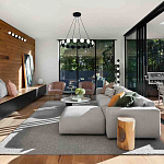 Бра с 6-ю круглыми плафонами на черном основании Maxine Light варинант исполнения - 3 | Loft Concept в Тюмени