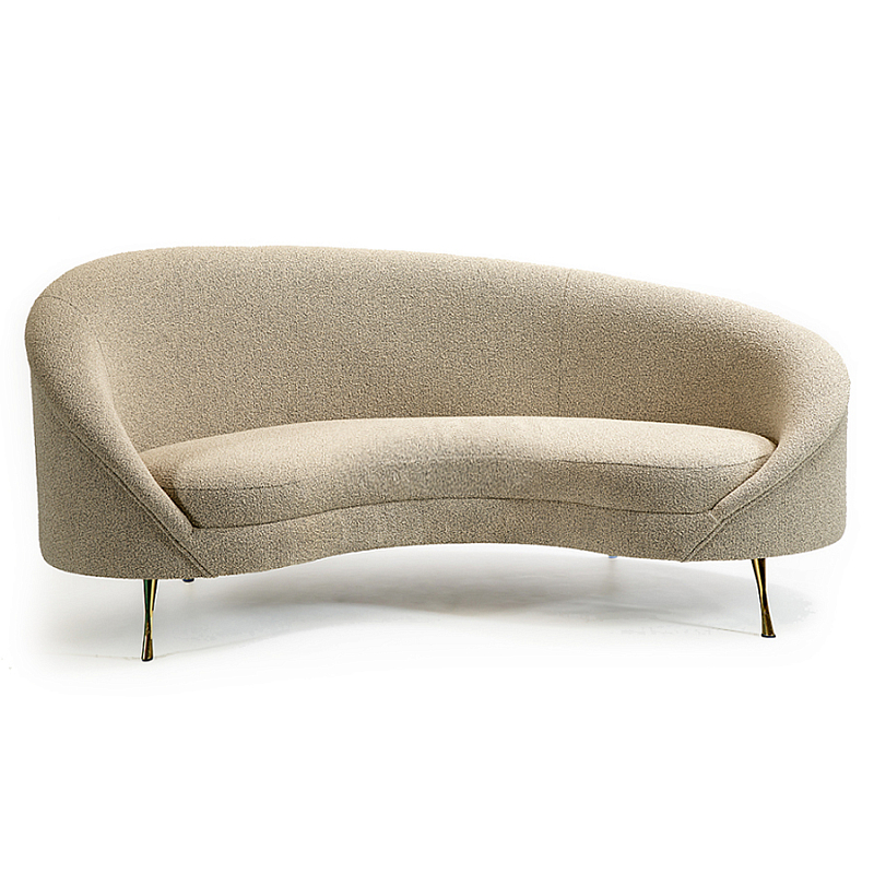 Диван двухместный Paulet Small Sofa Золотой Молочный в Тюмени | Loft Concept 