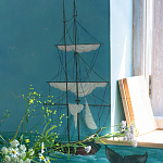 Обои ручная роспись Nantucket Crossing Brandt colourway on scenic paper варинант исполнения - 5 | Loft Concept в Тюмени