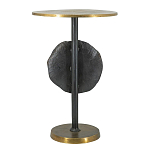 Столик приставной с абстрактным основанием и акцентом в виде золотистого диска Heavenly Space варинант исполнения - 2 | Loft Concept в Тюмени