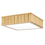 Потолочный светильник квадратный с гофрированным латунным абажуром Millennium варинант исполнения - 2 | Loft Concept в Тюмени