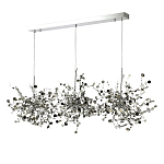 Люстра подвесная из трех частей с металлическими круглыми элементами Terzani Argent варинант исполнения - 6 | Loft Concept в Тюмени