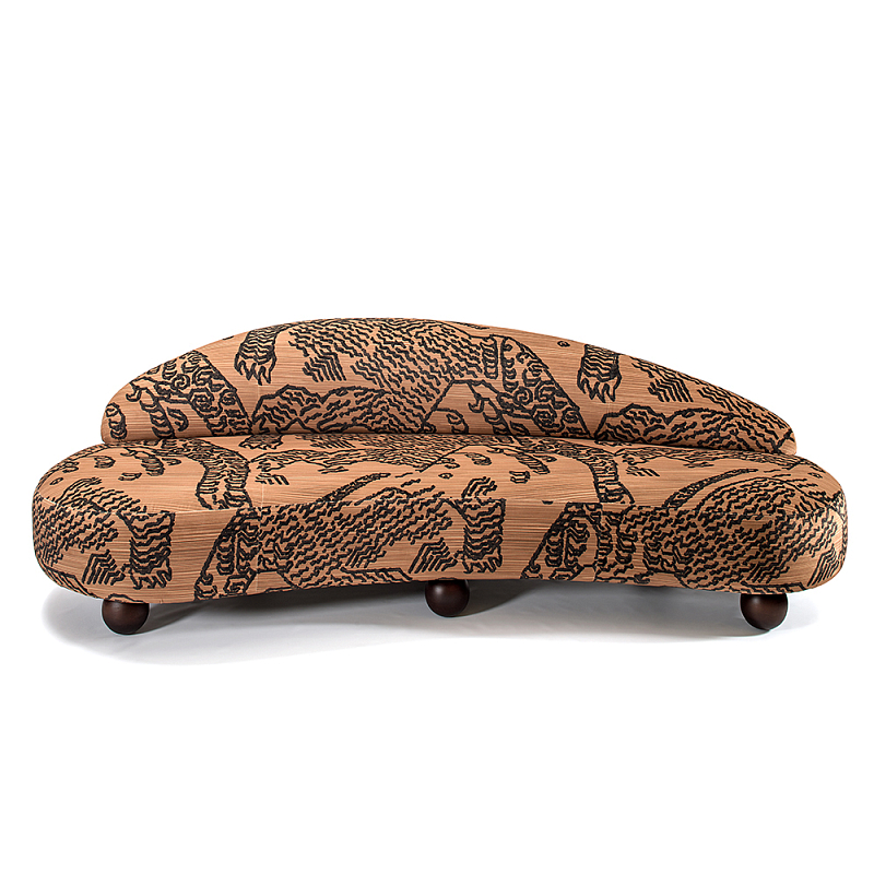 Дизайнерский Диван Wakonda Оранжевый Коричневый в Тюмени | Loft Concept 