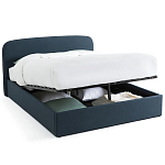 Двуспальная кровать с подъемным механизмом Mathise Bed Deep Blue варинант исполнения - 2 | Loft Concept в Тюмени