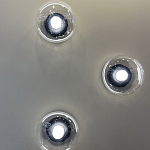 Бра с куполообразным плафоном и черным металлическим основанием Flos Wireline Lighting варинант исполнения - 1 | Loft Concept в Тюмени