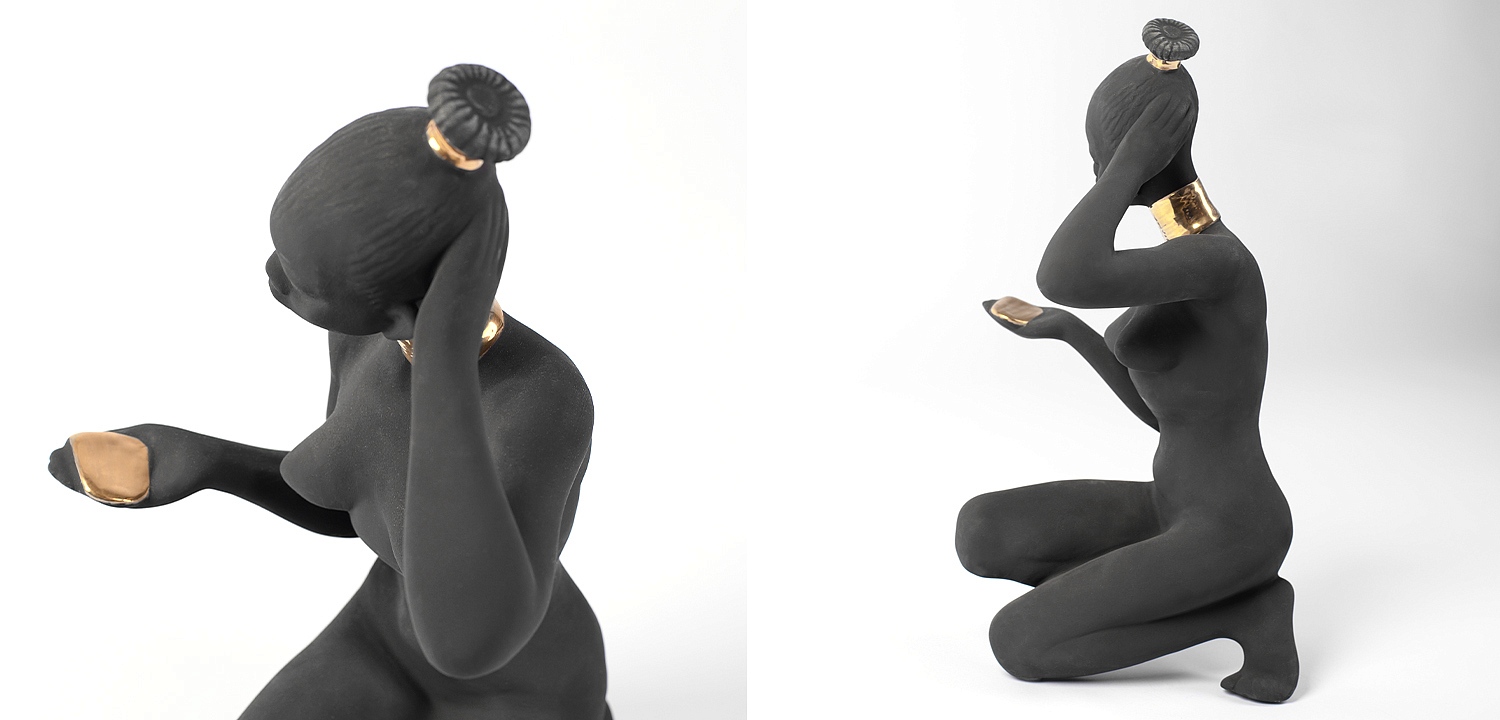 Статуэтка African Woman Sitting Statuette Статуэтка African Woman Sitting Statuette - Loft-Concept в Тюмени