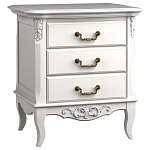 Тумба прикроватная белого цвета из массива бука в стиле прованс White Provence варинант исполнения - 3 | Loft Concept в Тюмени