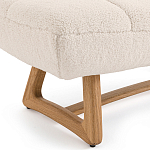 Оттоманка с обивкой букле Lino White Boucle Ottoman варинант исполнения - 3 | Loft Concept в Тюмени