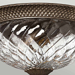 Потолочный светильник с чашеобразным плафоном из толстого волнообразного стекла и широким узорчатым основанием Hinkley варинант исполнения - 3 | Loft Concept в Тюмени