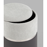 Пуф Mauldine с ящиком серо-черный с экокожей варинант исполнения - 2 | Loft Concept в Тюмени