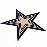 Дизайнерский ковер в виде звезды Poltronova Tappeto Stellina  Navy Blue Grey Rug варинант исполнения - 2 | Loft Concept в Тюмени