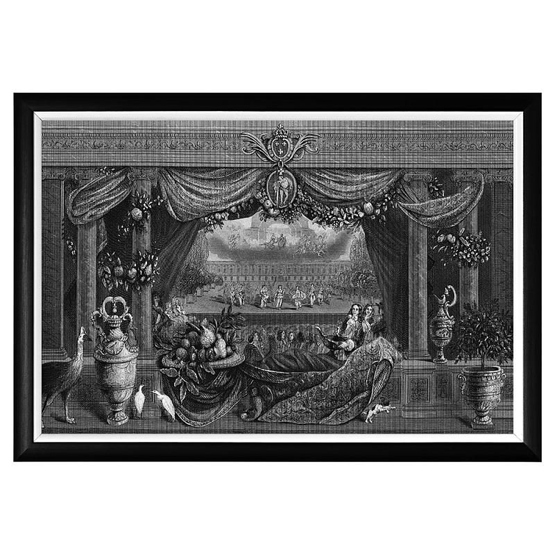 Постер Louvre Palace Poster Черный Белый Постер Louvre Palace Poster Черный Белый в Тюмени | Loft Concept
