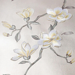Обои Magnolia Canopy Colourway SC-288 on Natural Mica metallic silk варинант исполнения - 1 | Loft Concept в Тюмени