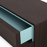 Дизайнерский комод коричневый с 2-мя ящиками и дверцами Pandora варинант исполнения - 2 | Loft Concept в Тюмени