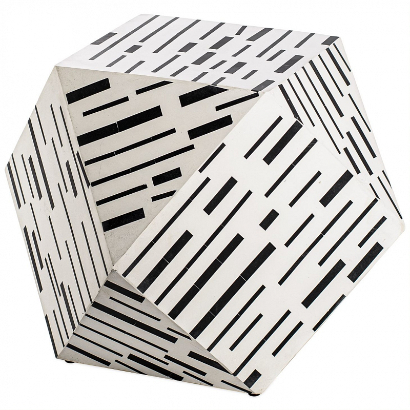 Табурет Black&white Indian Bone Inlay stool Черно-белый Табурет Black&white Indian Bone Inlay stool Черно-белый в Тюмени | Loft Concept