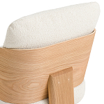 Кресло с каркасом из массива дуба Gallin Chair Boucle варинант исполнения - 6 | Loft Concept в Тюмени