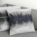 Чехол на подушку хлопковый Blake Boundaries Blue варинант исполнения - 4 | Loft Concept в Тюмени
