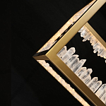 Настольная лампа прямоугольная с декоративными элементами в виде кристаллов Smooth Shine варинант исполнения - 4 | Loft Concept в Тюмени