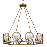 Люстра круглая с прозрачными рельефными плафонами Crystal Prism варинант исполнения - 3 | Loft Concept в Тюмени