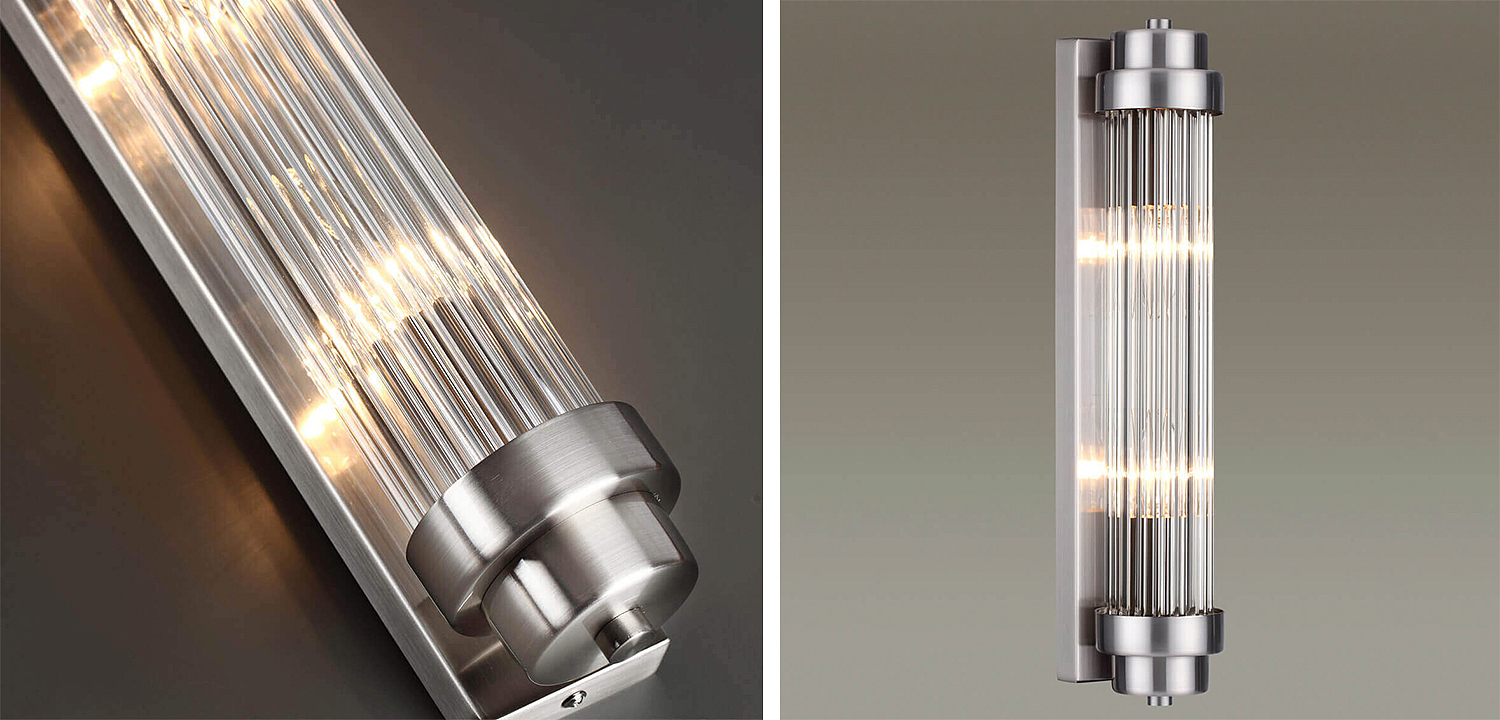 Бра Dirck Glass TUBE Sconce Nickel Бра Dirck Glass TUBE Sconce Nickel - Loft-Concept в Тюмени