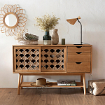 Зеркало из ротанга в форме цветка WICKER MIRROR 65  варинант исполнения - 3 | Loft Concept в Тюмени