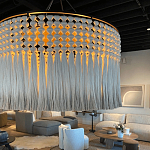 Люстра серая плетеная с кисточками Boho Tassel Chandelier варинант исполнения - 2 | Loft Concept в Тюмени