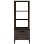 Этажерка Primo с ящиками шпон Темный орех варинант исполнения - 1 | Loft Concept в Тюмени