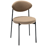 Стул металлический с мягкой спинкой и сиденьем из велюра Alfie Chair варинант исполнения - 4 | Loft Concept в Тюмени