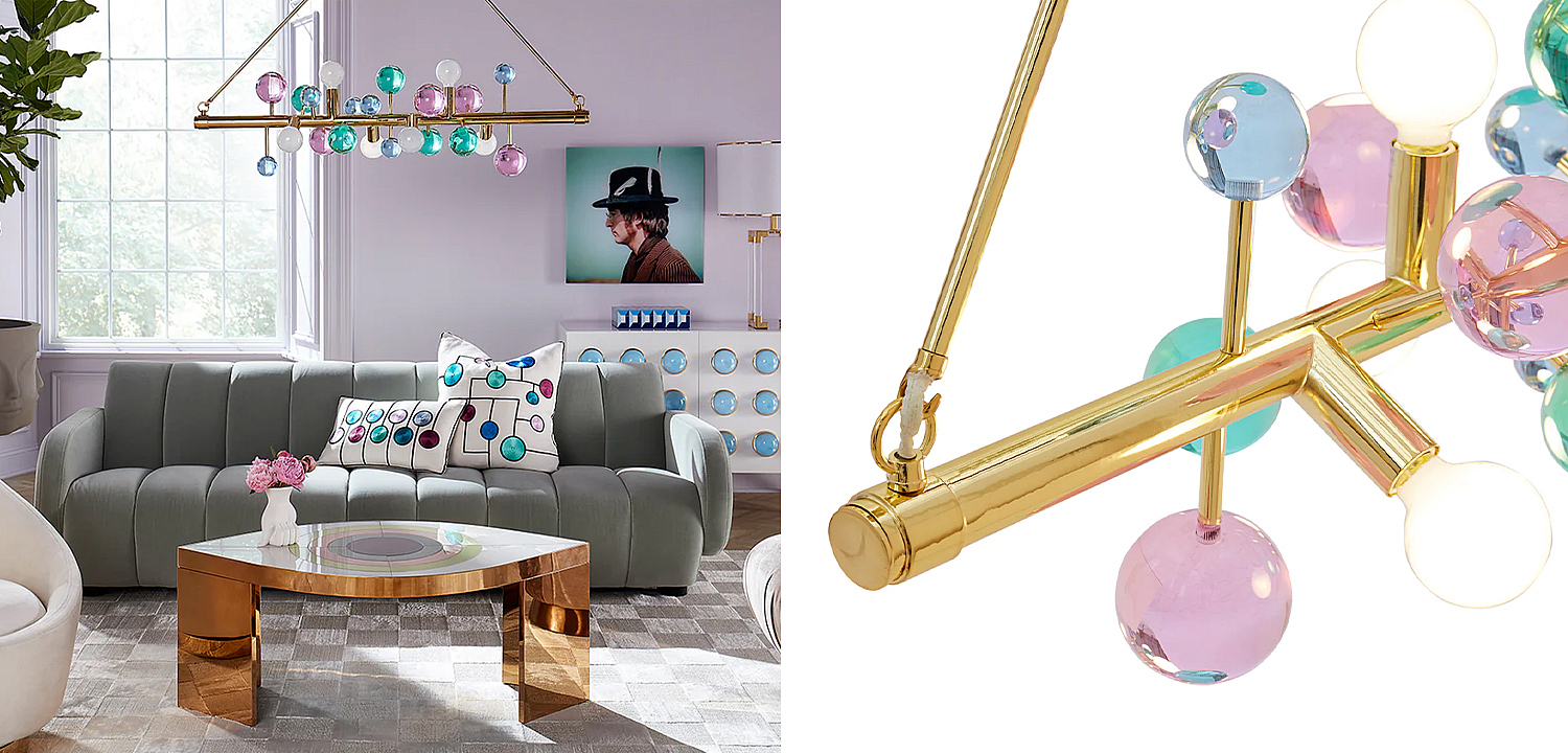 Светильник Jonathan Adler GLOBO SIX-LIGHT LINEAR CHANDELIER Multi Светильник Jonathan Adler GLOBO SIX-LIGHT LINEAR CHANDELIER Multi - Loft-Concept в Тюмени