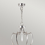 Люстра цвета никель с 6-ю лампами и стеклянными подвесками Elstead Lighting варинант исполнения - 4 | Loft Concept в Тюмени